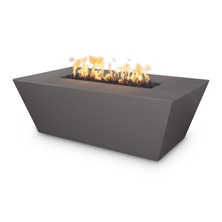 The Outdoor Plus 60 Rectangular Angelus Fire Pit, GFRC Concrete, Chestnut, Liquid Propane OPT-AGLGF60E12V-CST-LP